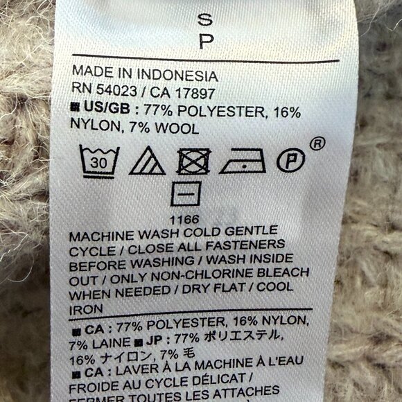 Banana Republic Factory women's Textured Pocket Cardigan sweater small grey - Picture 9 of 9